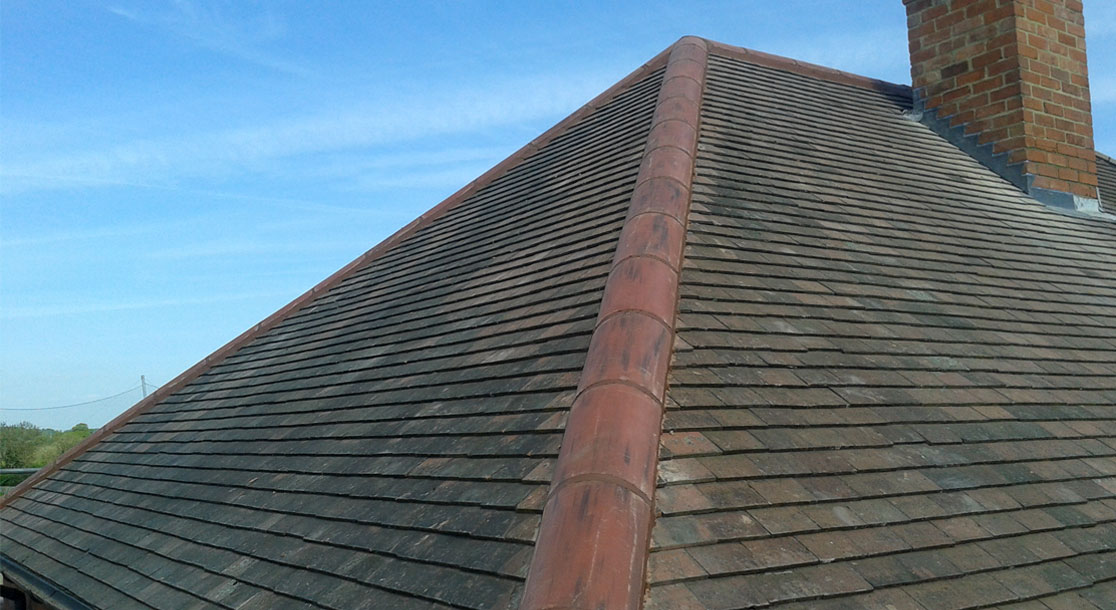Completed Clay Roof Tiles