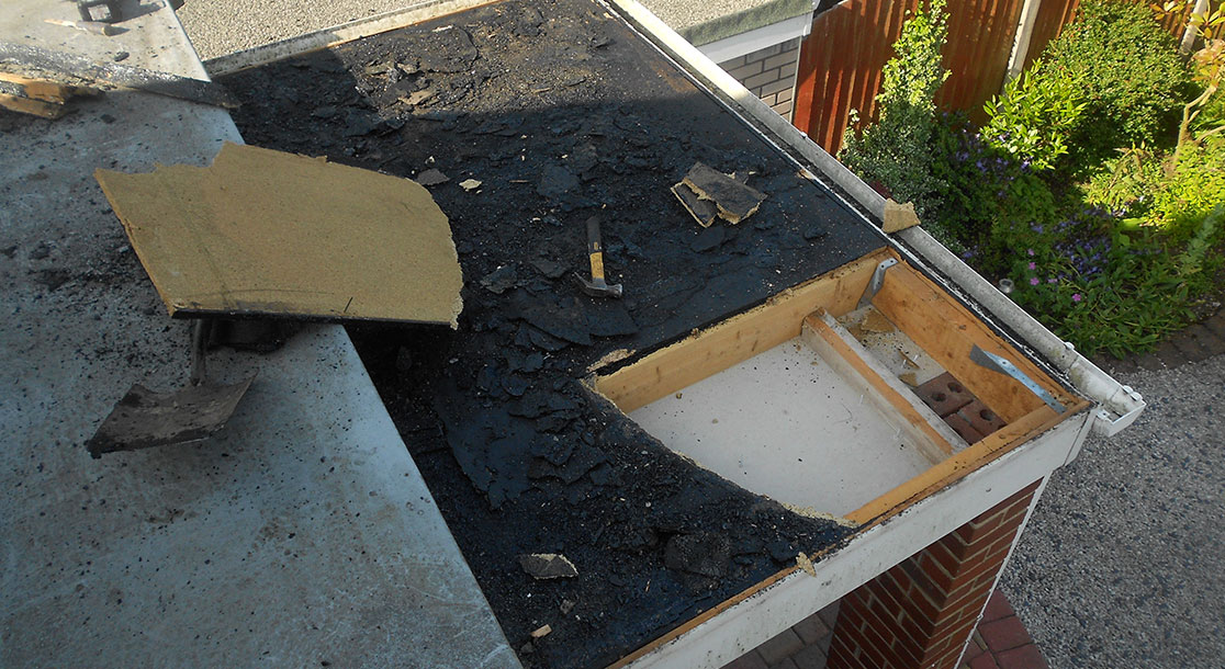 EPDM Flat Rubber Roof Replacement
