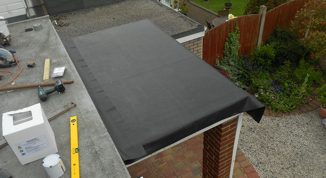 EPDM Flat Rubber Roof Replacement