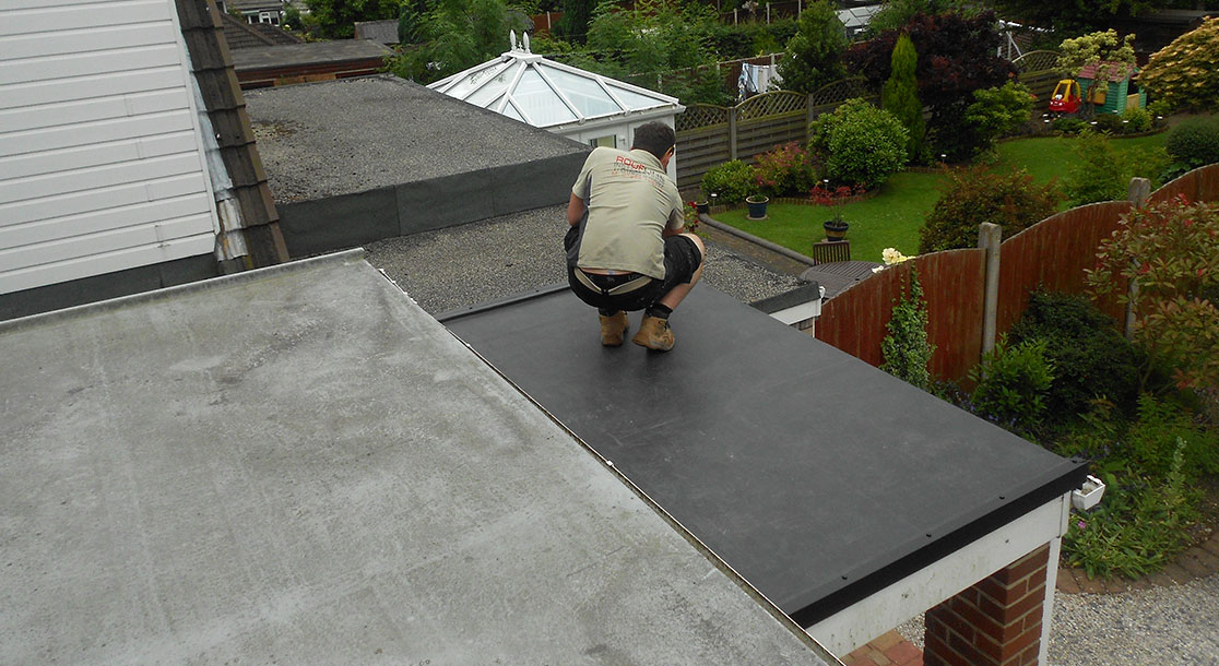 EPDM Flat Rubber Roof Replacement