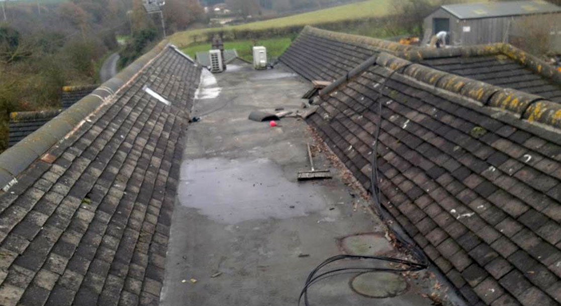EPDM Flat Rubber Roof Replacement