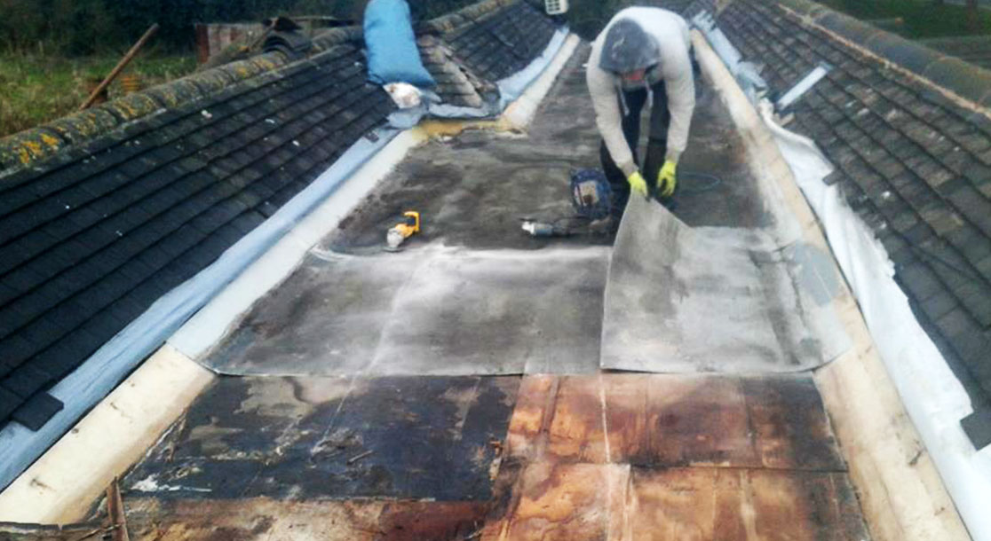 EPDM Flat Rubber Roof Replacement