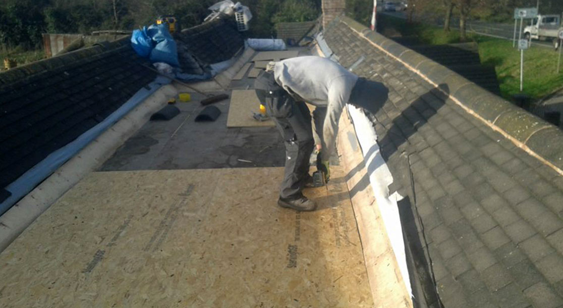 EPDM Flat Rubber Roof Replacement