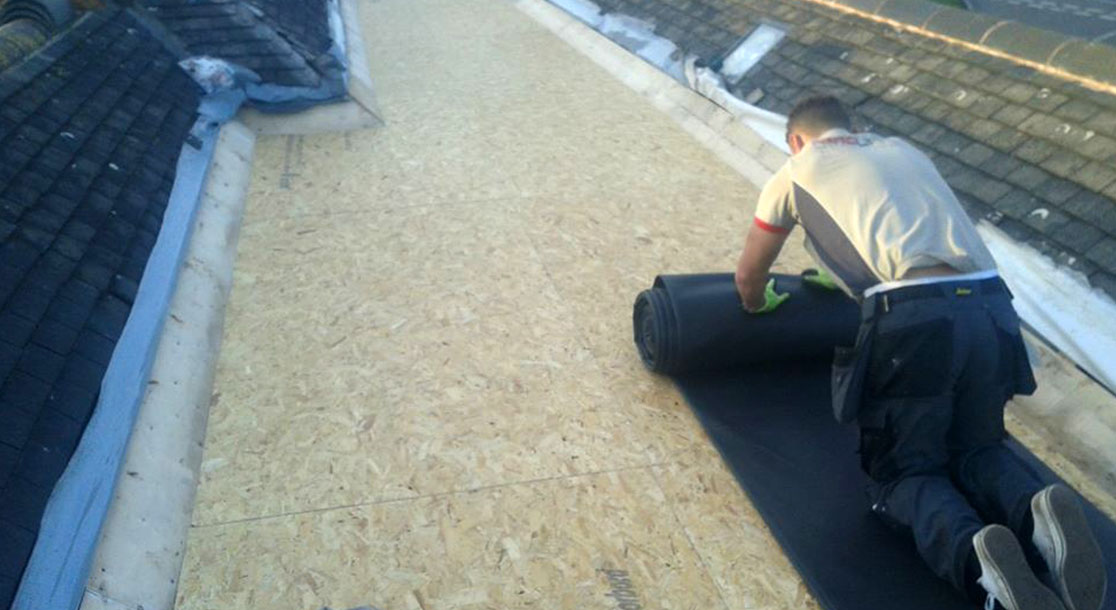 EPDM Flat Rubber Roof Replacement