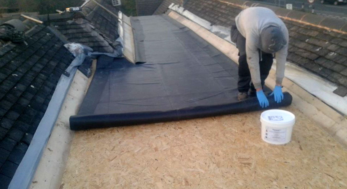 EPDM Flat Rubber Roof Replacement