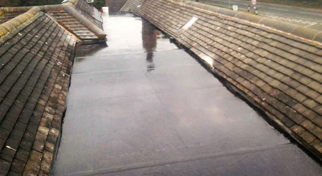 EPDM Flat Rubber Roof Replacement