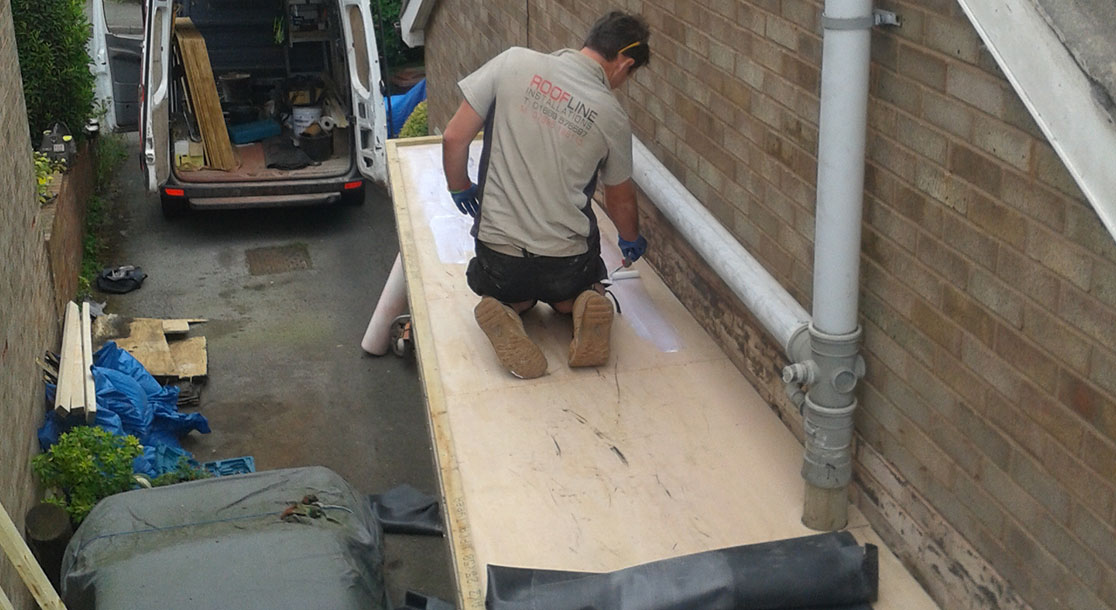 EPDM Flat Rubber Roof Replacement