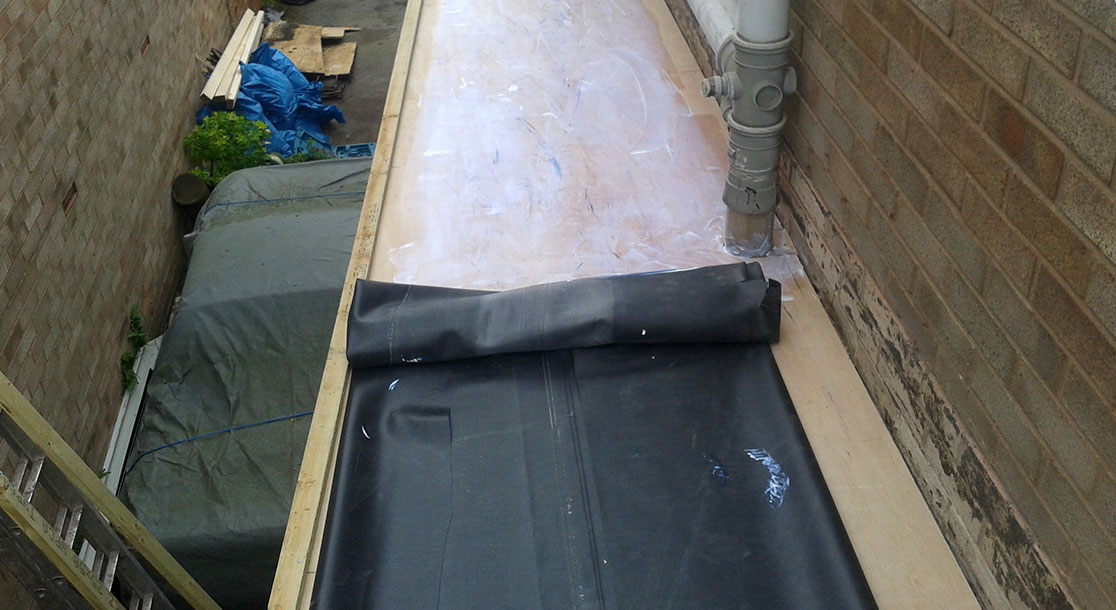 EPDM Flat Rubber Roof Replacement