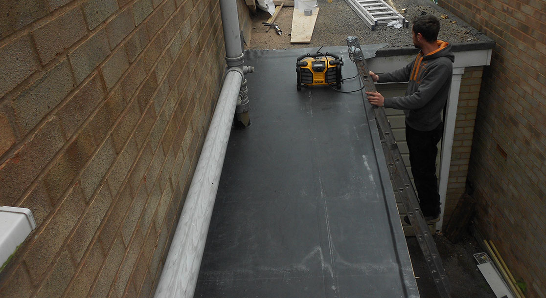 EPDM Flat Rubber Roof Replacement