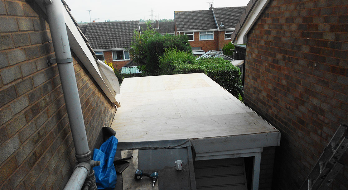 EPDM Flat Rubber Roof Replacement